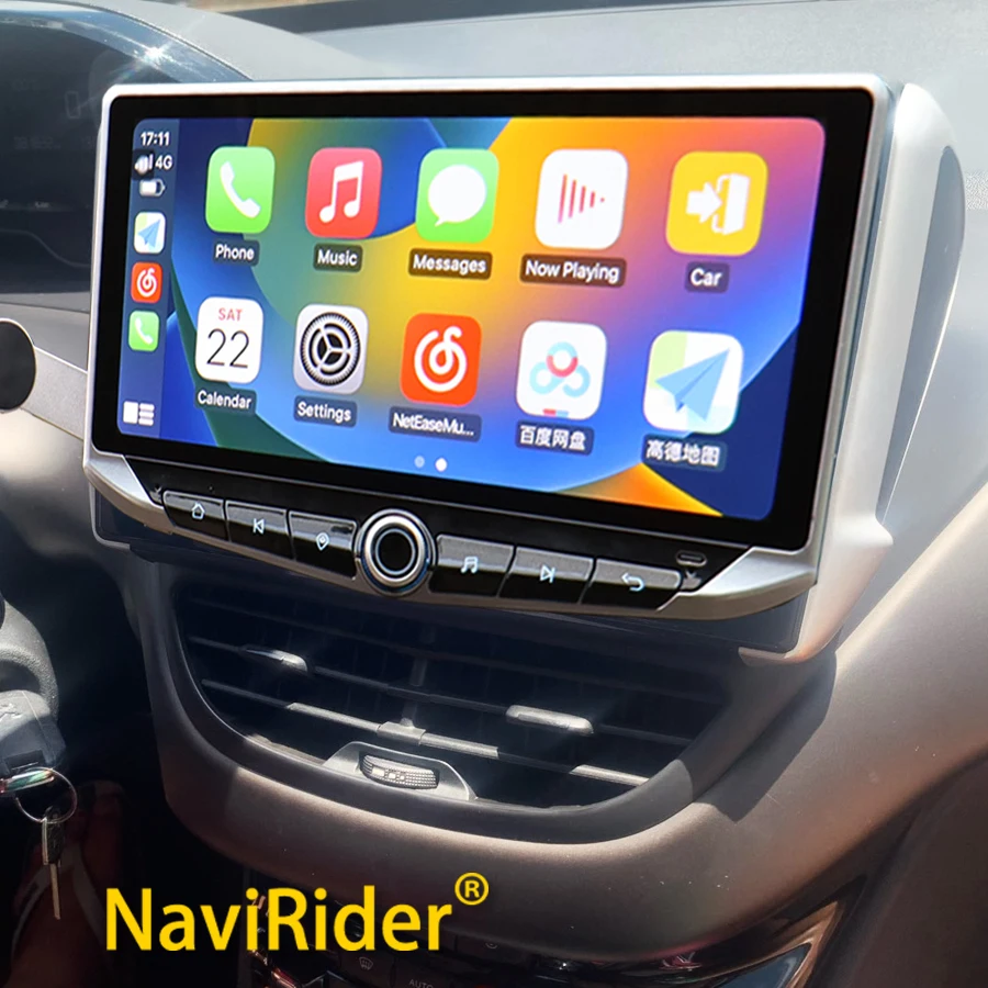 

10.88" Android Qled Screen Carplay For Peugeot 208 2008 2012 - 2018 Car Radio Multimedia Video Player GPS Stereo DSP Head Unit