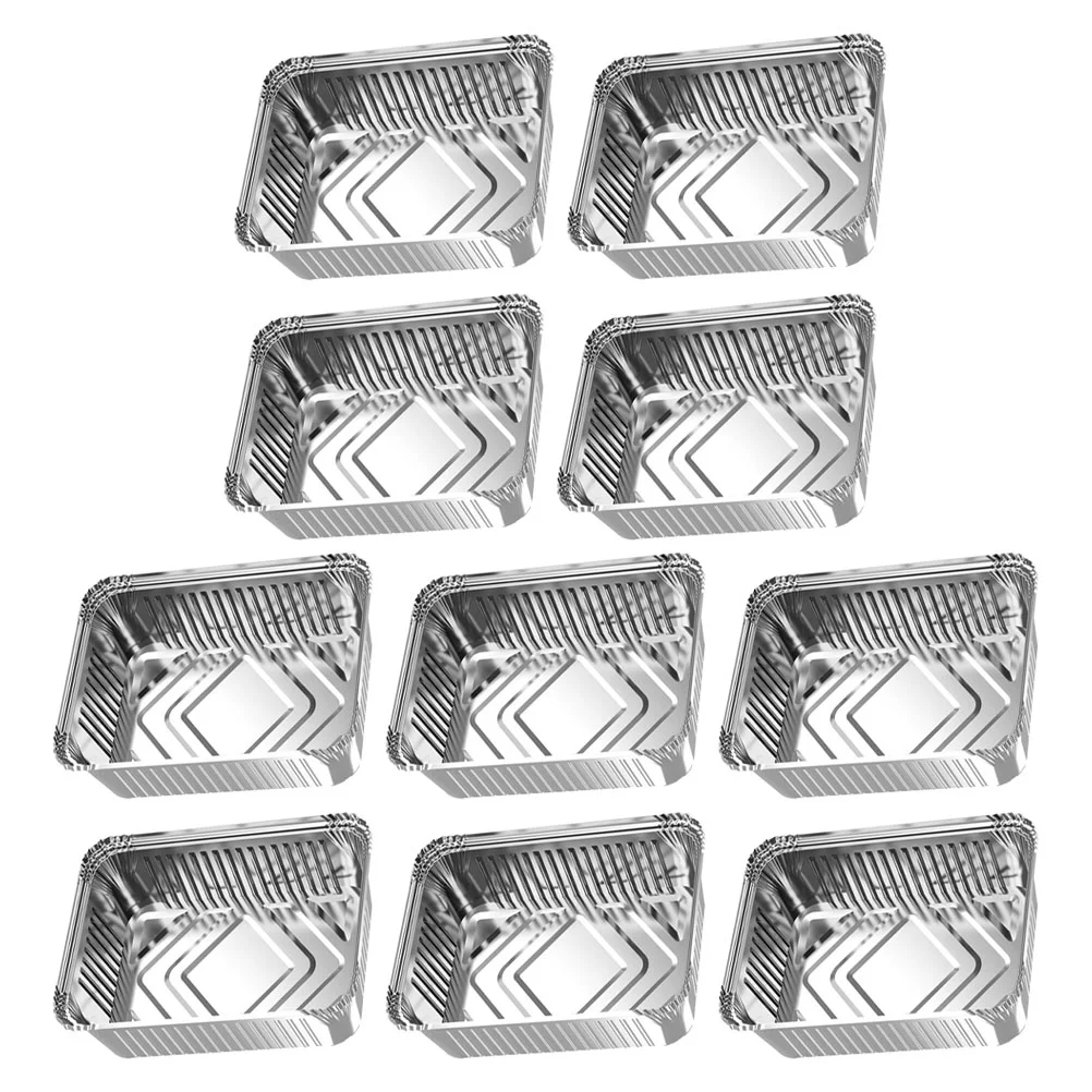 

Pans Aluminum Foil Disposable Bakingtray Trays Containers Meal Pie Take Out Prep Boxes Pan Cake Tin Loaf Box Container Bbq Drip