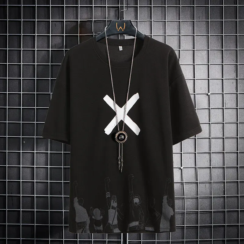 

Мужская футболка с коротким рукавом и круглым вырезом, размеры до XXXL