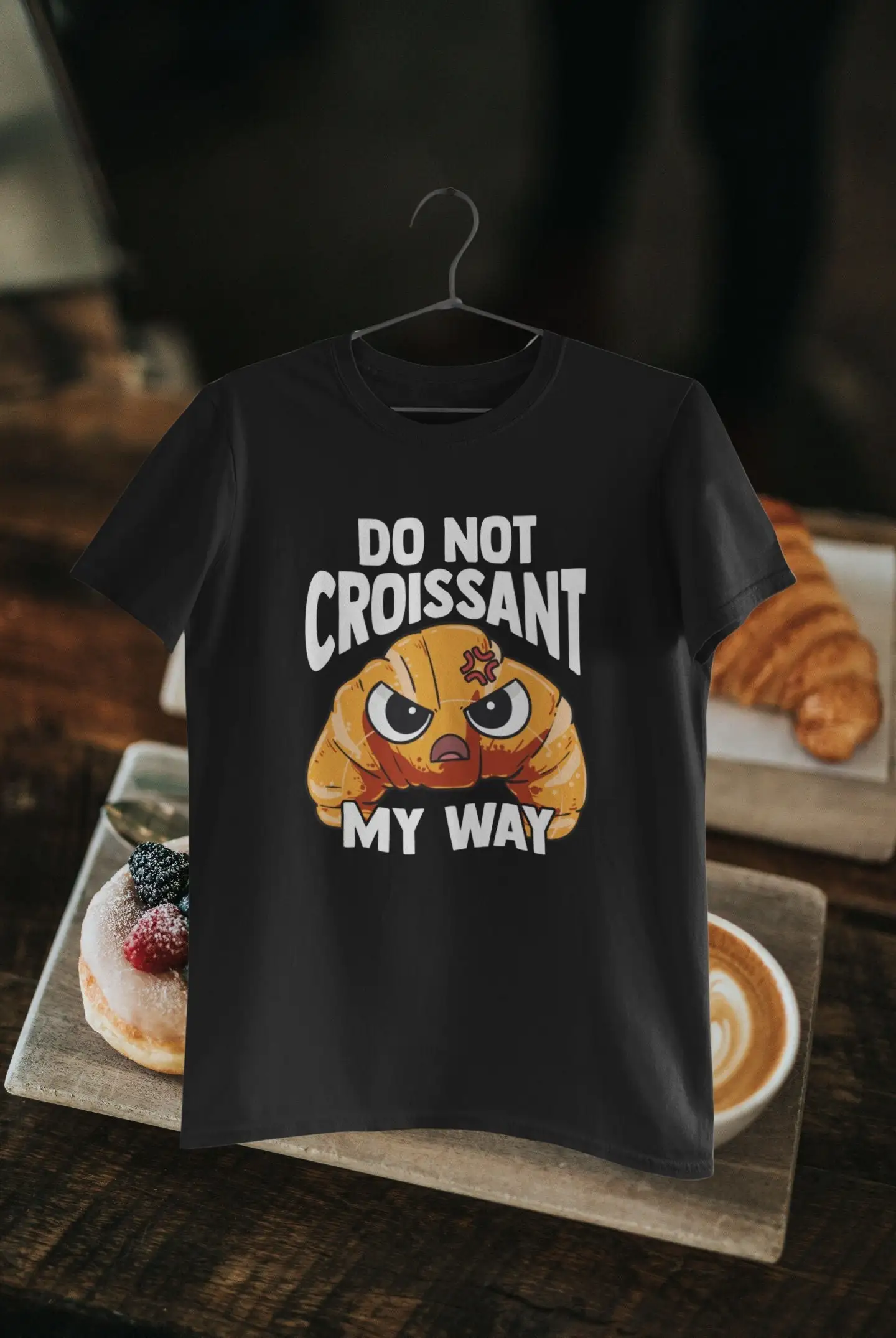 Футболка с круассанами французская выпечка любимый не мой путь