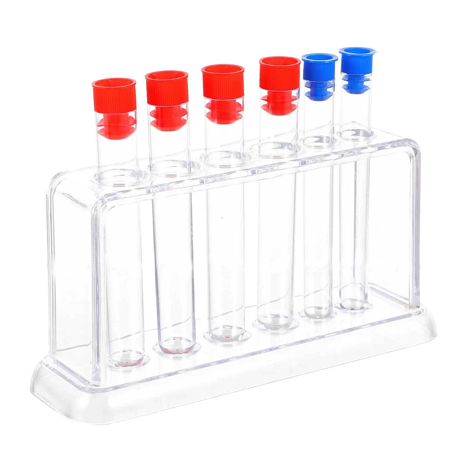 

Test Tube Rack Plastic Holder Labs Tubes Clear Tubing Disposable Laboratory Shelf Student Glass Containers Liquids