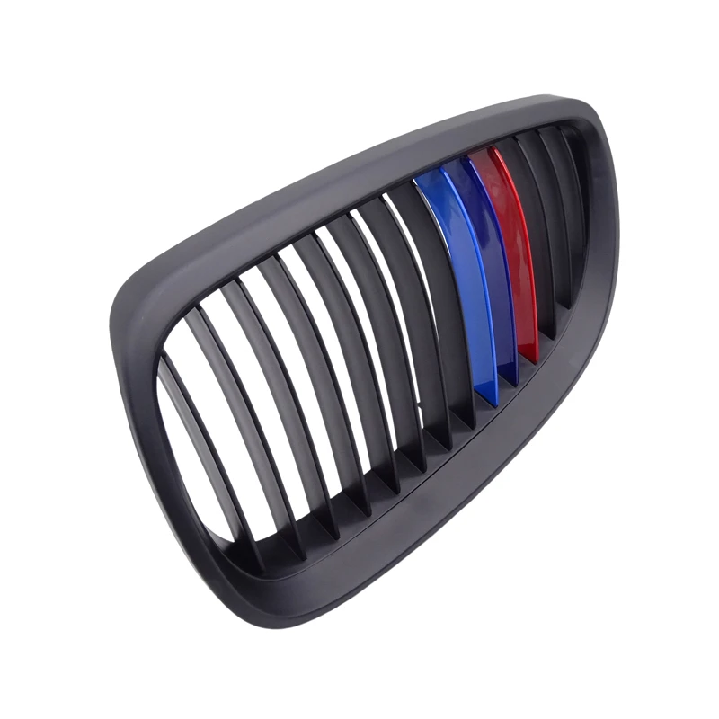 1 Pair for BMW E92 E93 3 Series 320i 328i 330i LCI 2006-2009 Gloss Matte M-color Replacement Front Bumper Kidney Grille Grills | Автомобили