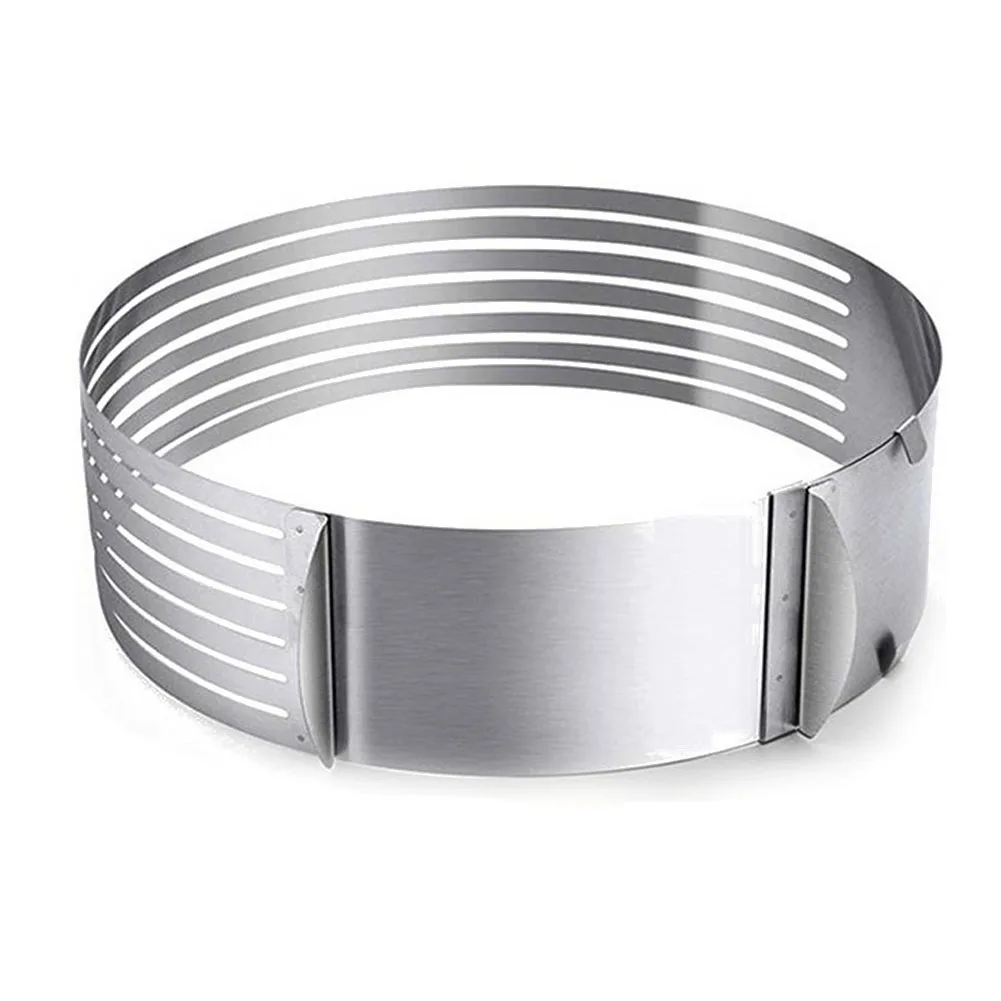 

Adjustable Layer Cake Slicer Kit Round Mousse Stainless Cake Slicer Cake Setting Ring DIY Bakeware Tools Cake Tool