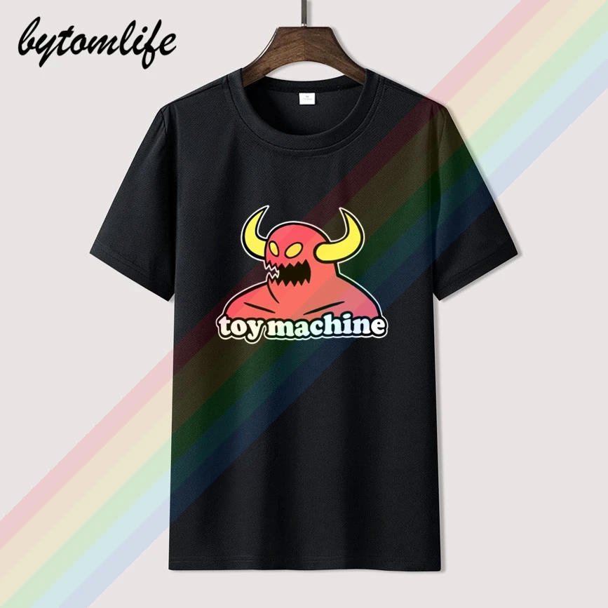 

t shirt Monster Toy Machine Mens O-Neck Short Sleeves Black T-shirt