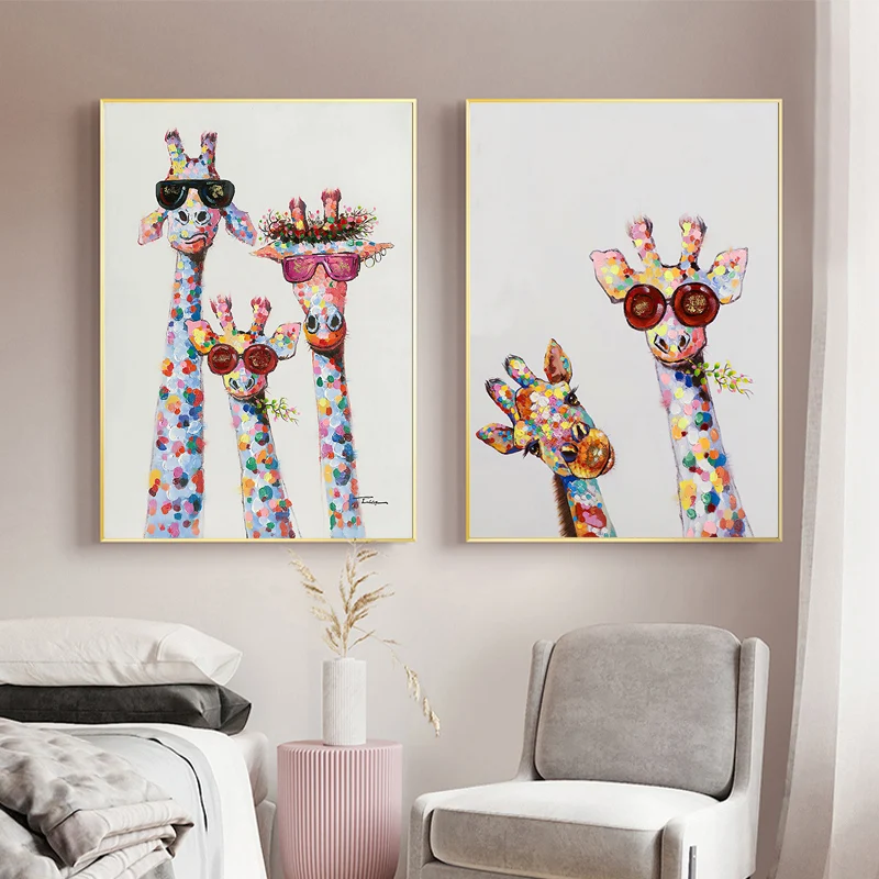 Милые украшения для детской комнаты настенные картины цельный плакат