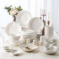 56 pieces kitchen plate sets birthday party wedding ramadan cutlery complete tableware dishes vaisselle cuisine home dinnerware