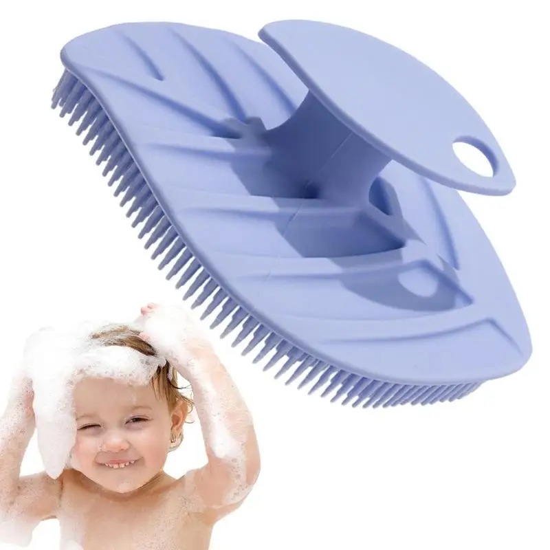 Силиконовая щетка для ванны в форме листа мягкий скребок тела удобная душа