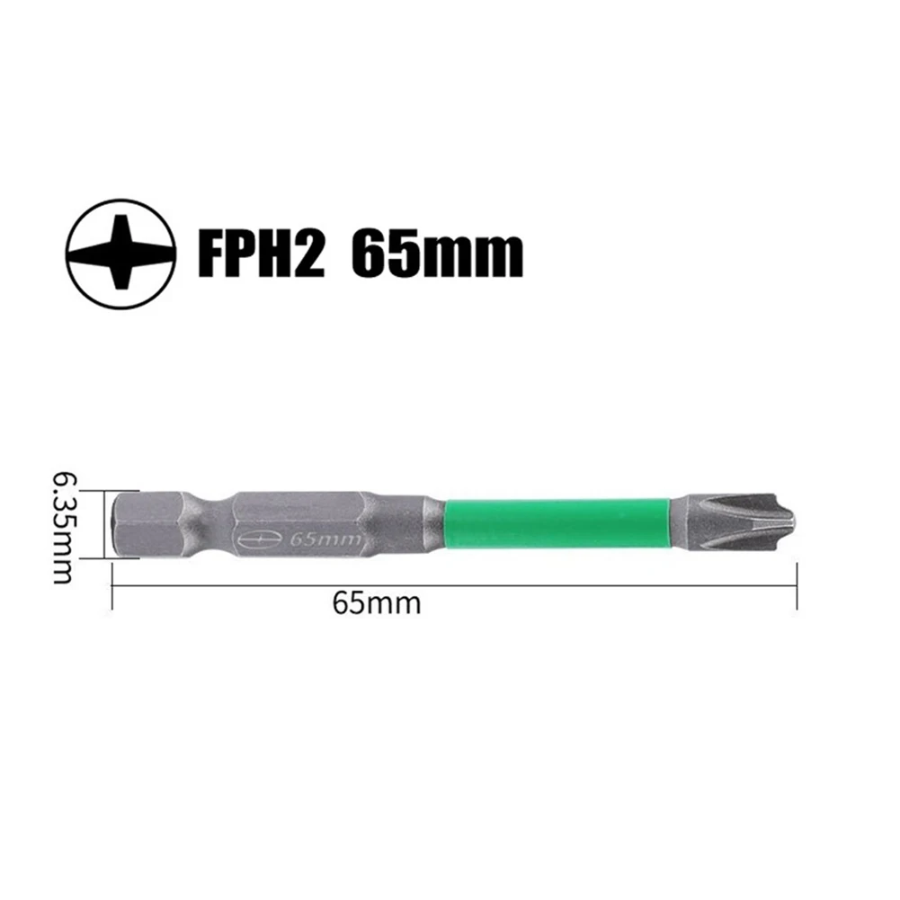 

65mm 110mm Magnetic Special Slotted Cross Screwdriver Bit Batch Head Nutdrivers For Electrician FPH2 Socket Switch Power Tools