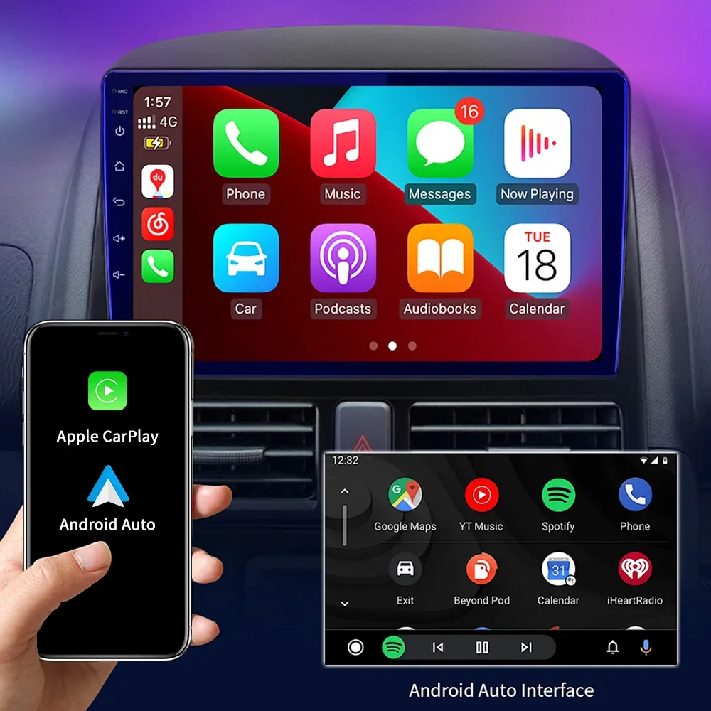 Автомобильный радиоприемник HTZM Android Auto для Toyota Previa 3 XR50 Estima 2006-2019 GPS-видео