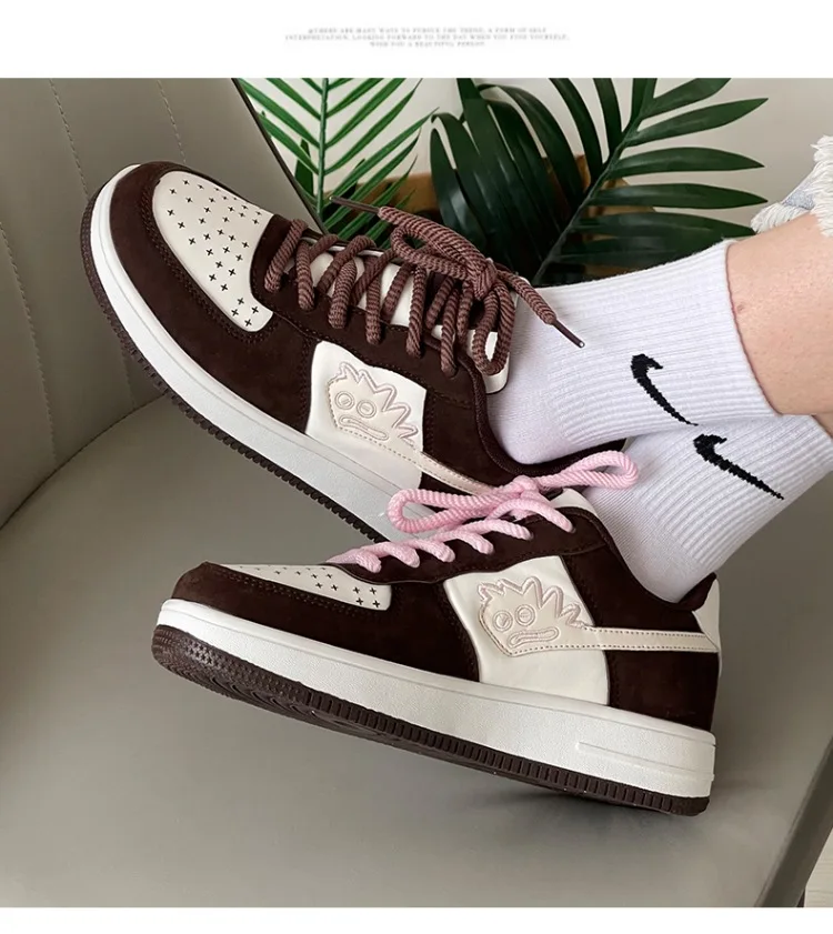 Little Monster Running Shoes Air Force No. 1 Young Casual Shoes Men And Women Low-Top Couples Comfortable Small White Shoes