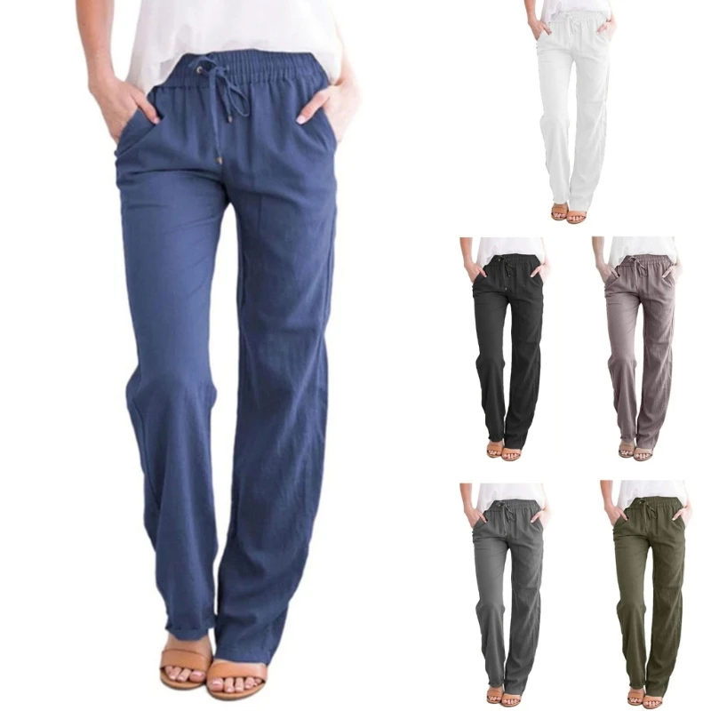 50JB Women's Yoga Pants Soft Comfy Loose Straight Casual Athletic Pants Loung Pants