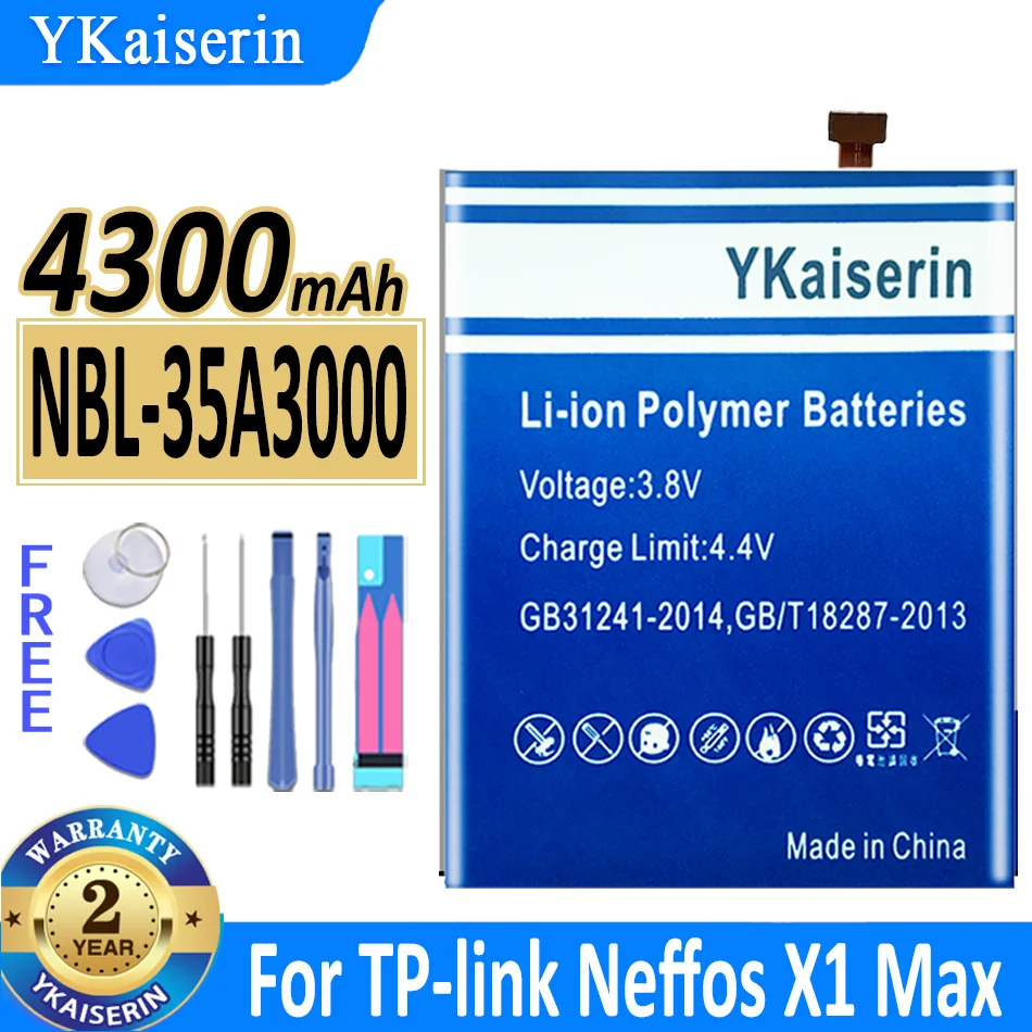 

Аккумуляторная батарея ykaisсеребрин, 4300 мАч, фонарик NBL35A3000, фонарь X1Max X1 Max TP903A TP903C, аккумулятор