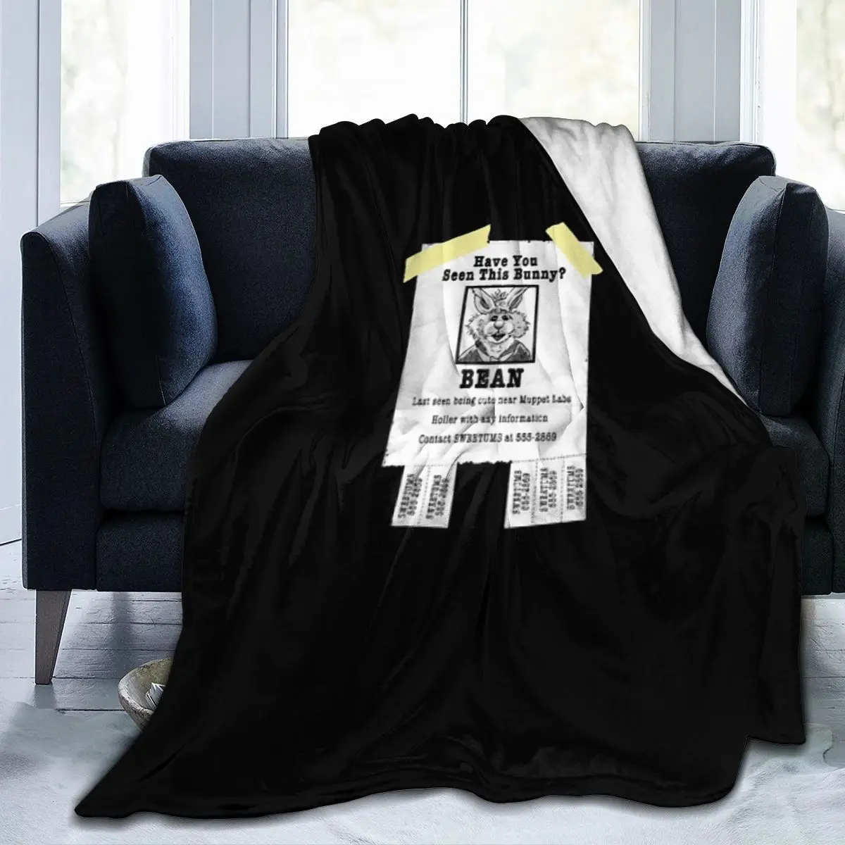 Зайчик Ран в гостях! Ультрамягкое одеяло из микрофлиса