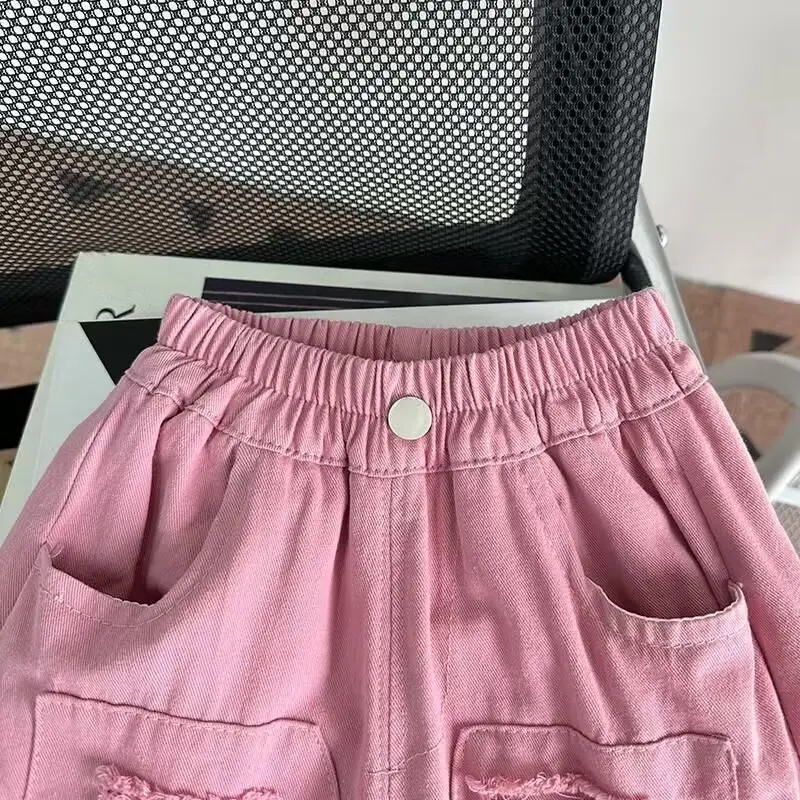 Джинсовые шорты для мальчиков штаны новая детская одежда детские летние