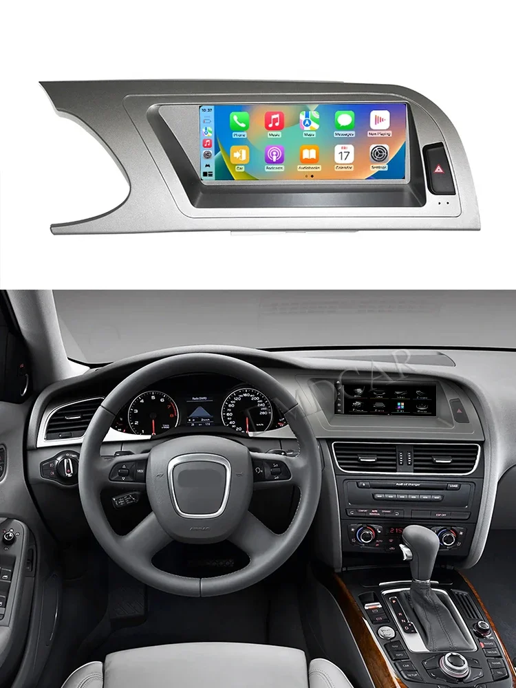 Qualcomm Android 13 GPS-навигация 8 &quot8 ядер для Audi A4 A4L B8 A5 2009-2016 Автомобильный