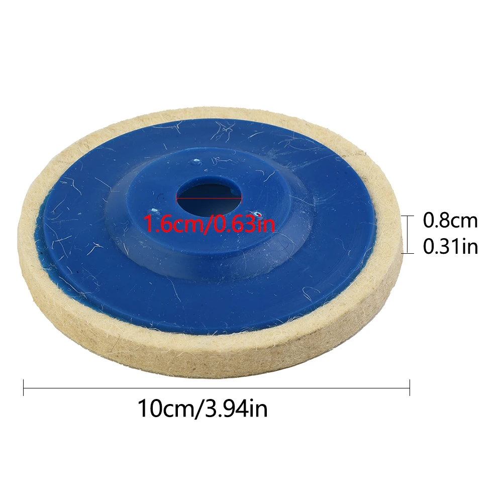 

3 PCS Wool Polishing Wheel 100mm 4inch Buffing Pads Angle Grinder Wheel Felt Abrasive Disc 100 Angle Grinder Polisher Tool Parts