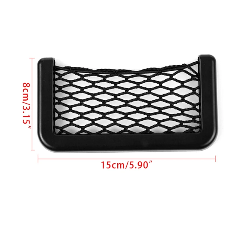 

Rear Cargo Net Framed Stretch Mesh Net Storage Organizer for Car Armrest Door