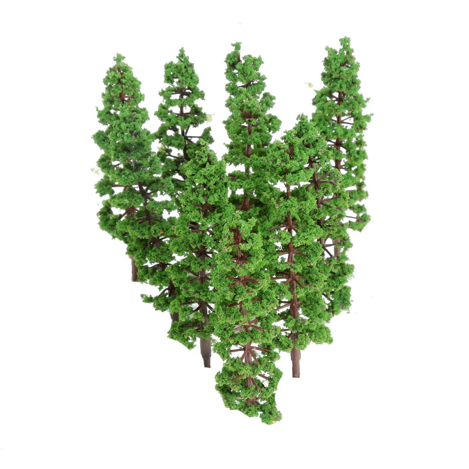 

10 шт./компл. зеленые сосны, модель 9 см, уличный парк, железнодорожный пейзаж, строительные игрушки, праздничный декор для вечеринки, масштаб 1...