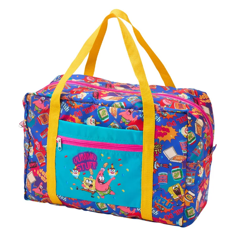 Складная дорожная спортивная сумка Губка Боб портативная для багажа в стиле