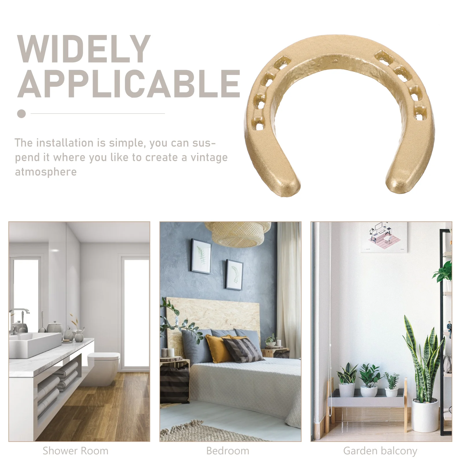 Украшение в виде подковы золотые статуя конная железная скульптура литые