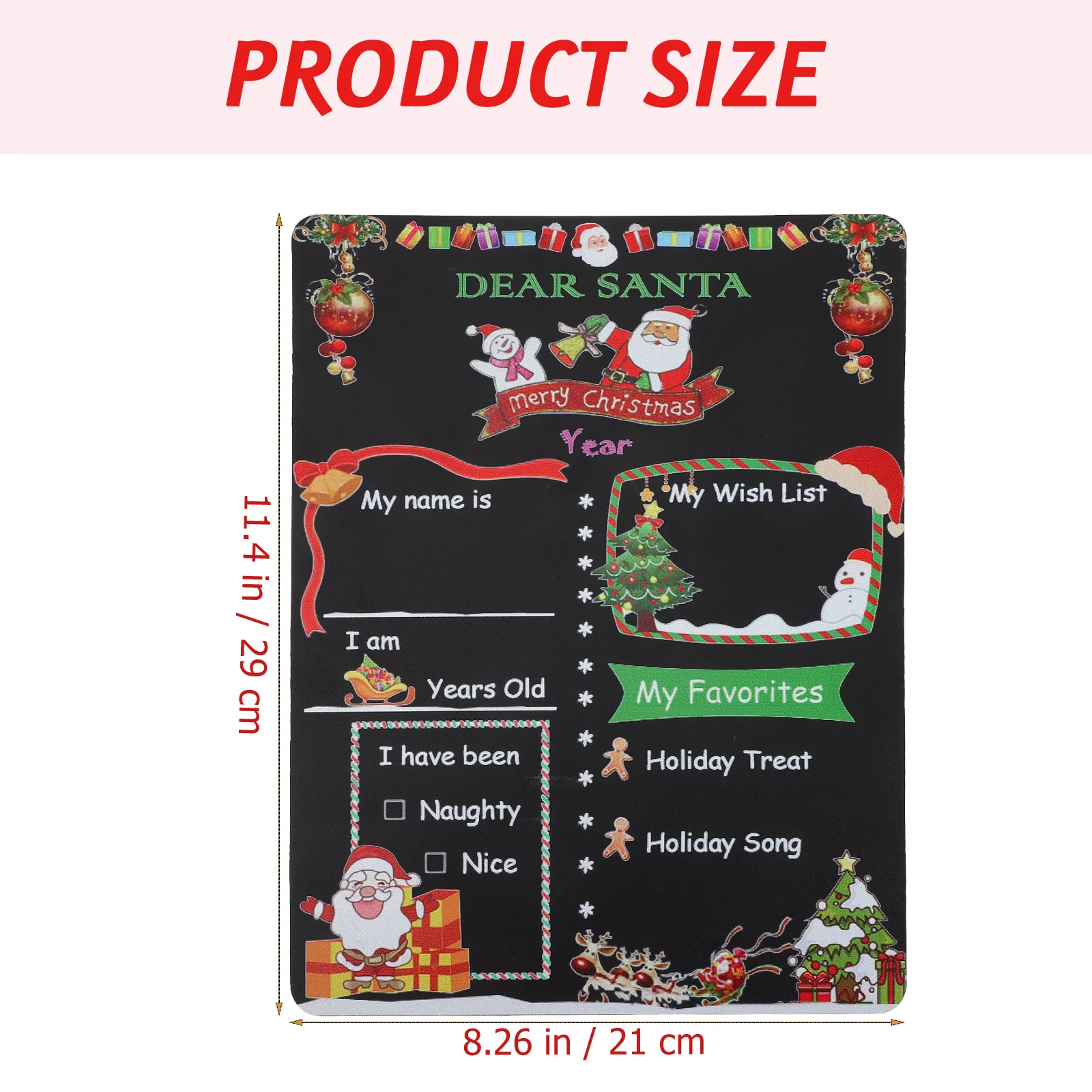 Подарочная доска со обратным отсчетом украшение для рождественского украшения