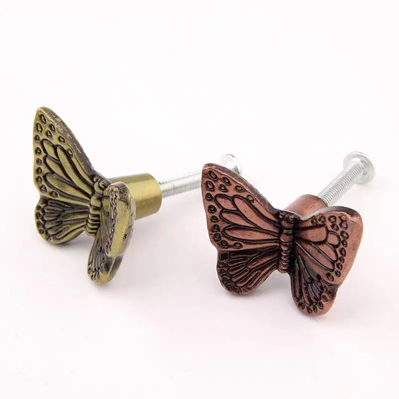 Винтажная креативная ручка в виде бабочки из бронзы
