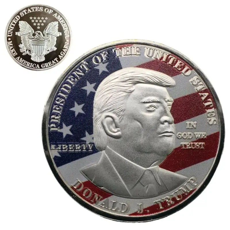 47-я монета президента США Дональд Трамп новая модная памятная с мотивом