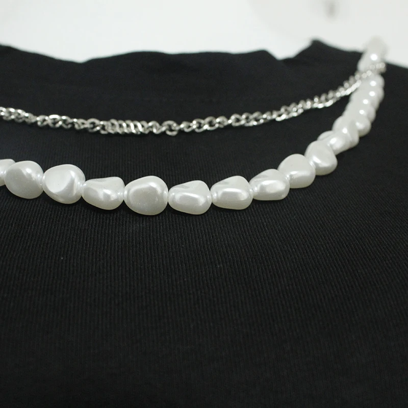 Корейская Dongmen весна/лето 2023 новая однотонная футболка с круглым вырезом и