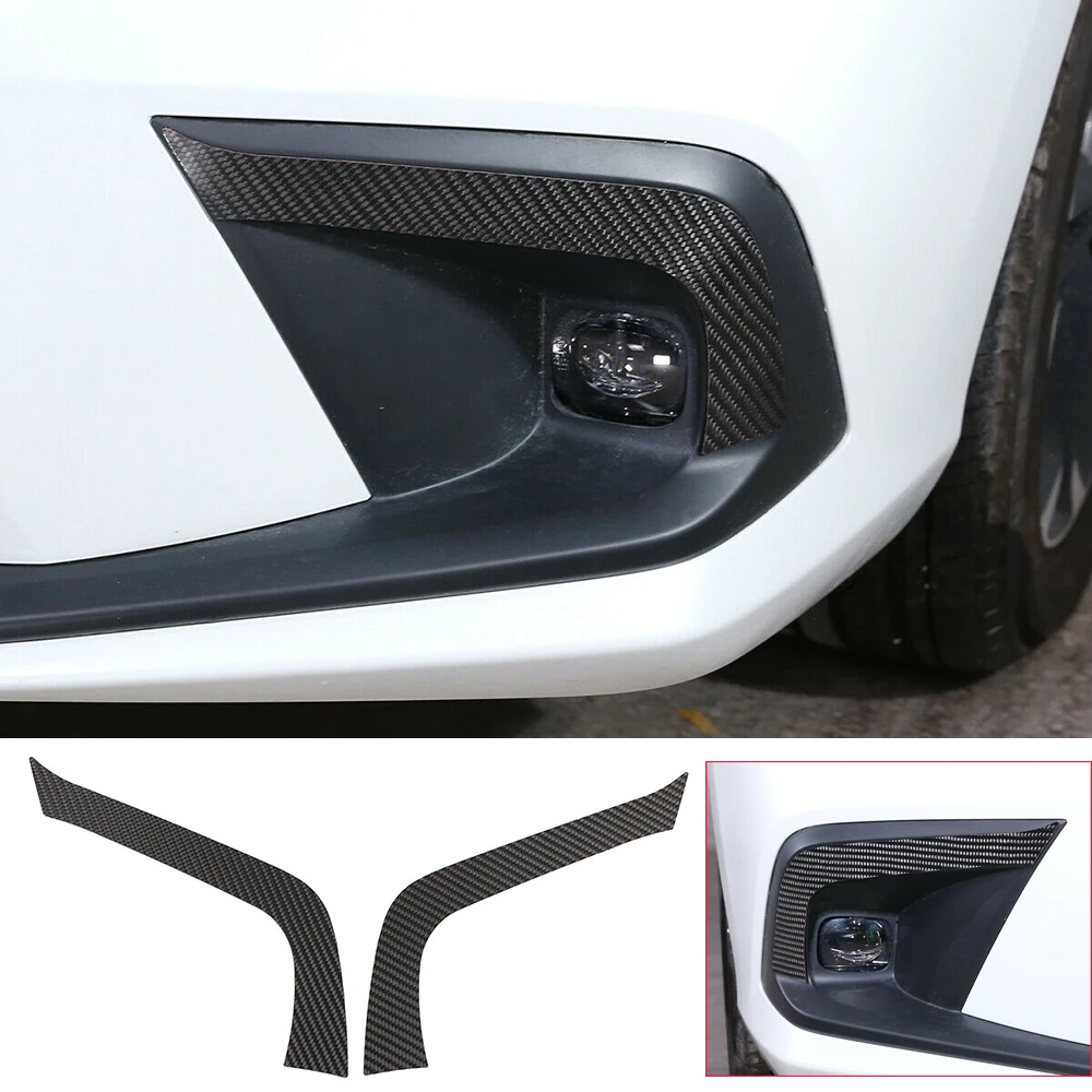 

Soft Carbon Fiber Front Fog Light Lamp Eyebrow Cover For Honda Civic 11th 2022 2023 Interior Car Accessories