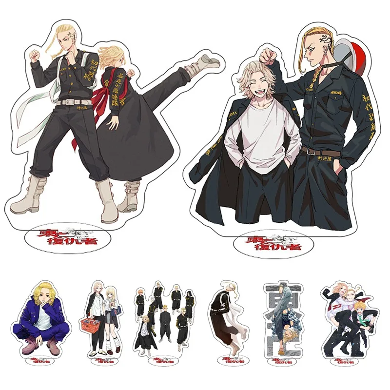 

Tokyo Revengers New Figure Manjiro Ken Takemichi Hinata Atsushi Acrylic Stand Model Plate Desk Decor standing Sign Anime Gifts