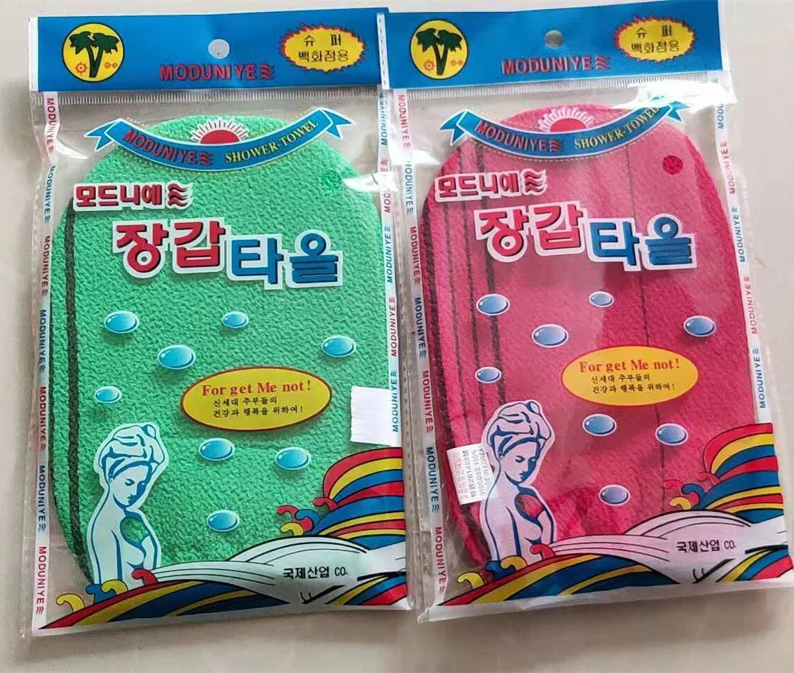 10 pcs/lot italy towel korea glove viscose scrub mitt body scrub glove kessa mitt exfoliating tan glove Free shipping