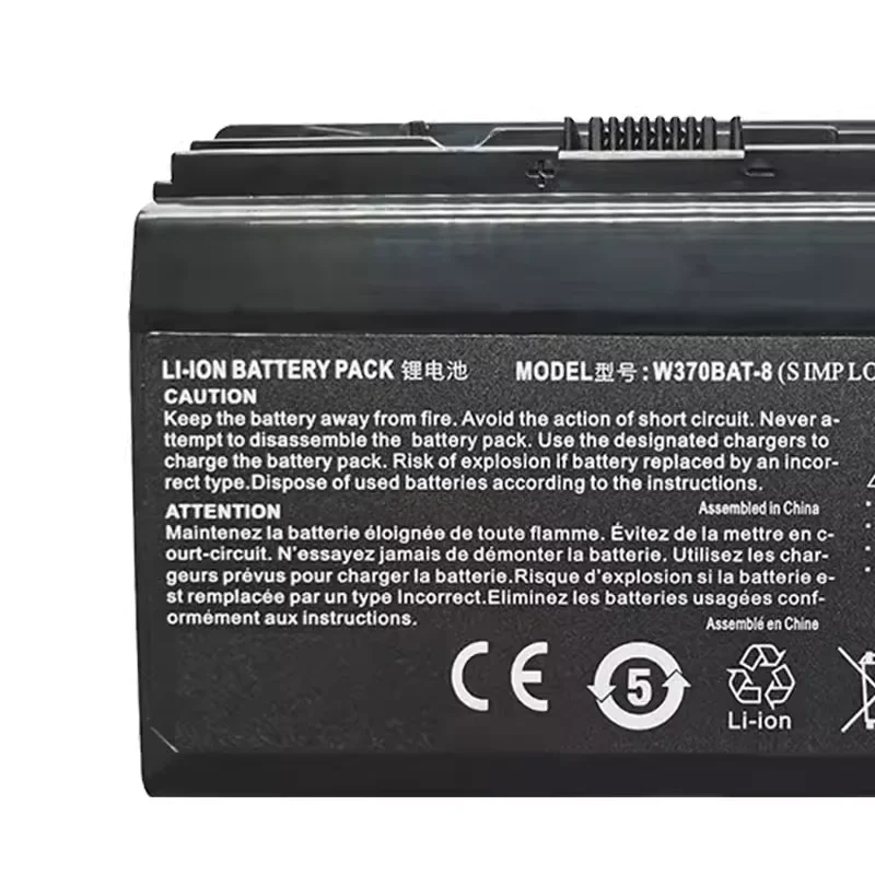 W370BAT-8 Аккумулятор для ноутбука Clevo W350ET W350ETQ W370ET Sager NP6350 NP6370 Schenker Xmg A522 A722 6-87-W370S-4271
