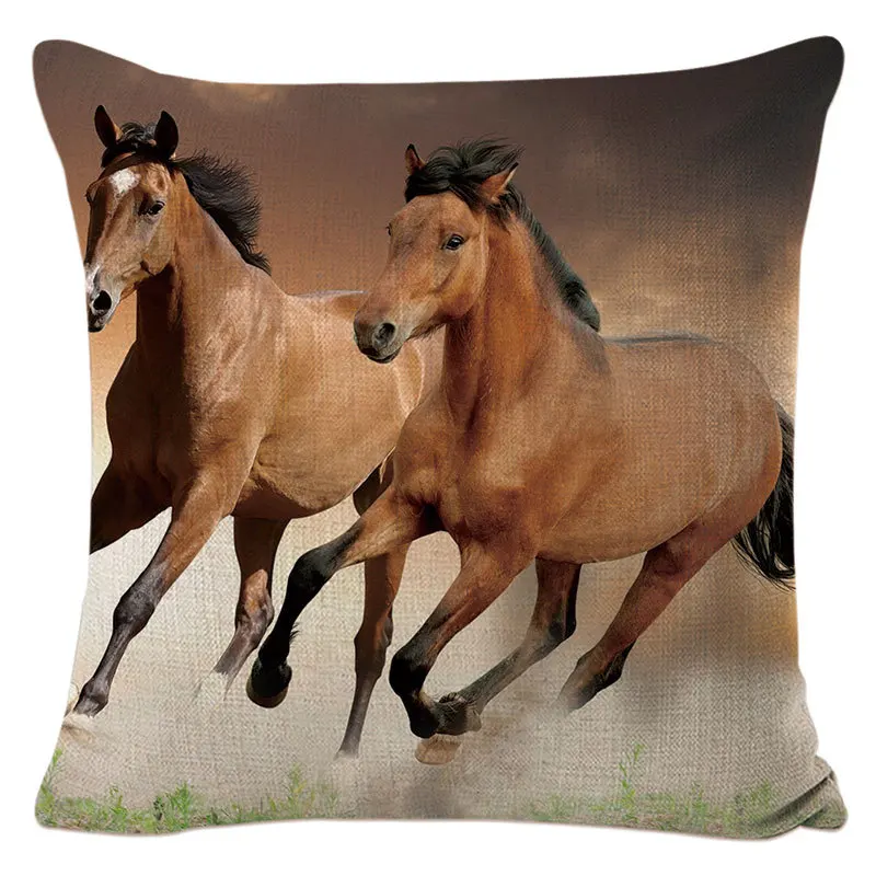 Винтажный льняной чехол для подушек Морти черные коричневые подушки гостиной