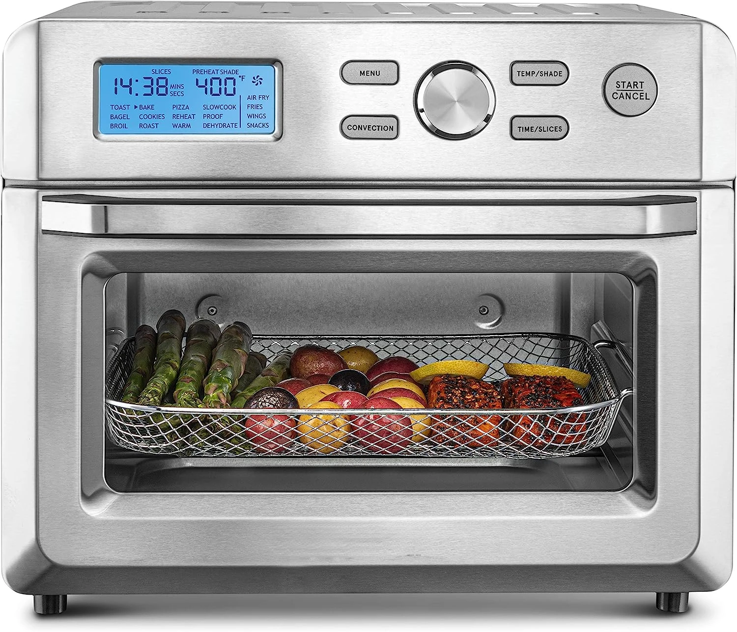 

16-in-1 Multi-function, Digital Stainless Steel Air Fryer Oven - 17 Cooking Presets
