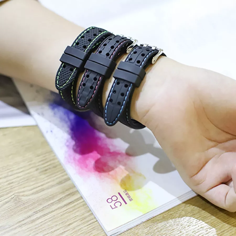 

Best priceSport Silicone Strap For Mi band 6 5 4 Strap for Smart Band Replacement wrist strap For Miband 5 4 3 bracelet W