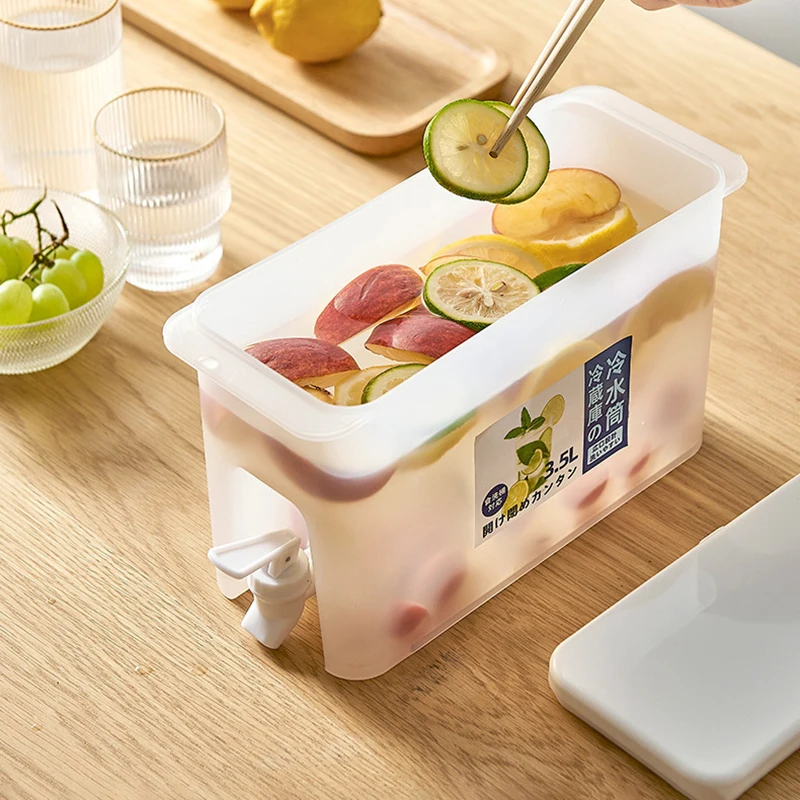 Чайник Для Холодной Воды С Краном Диспенсер Напитков Кувшин Лимонада Кухонная