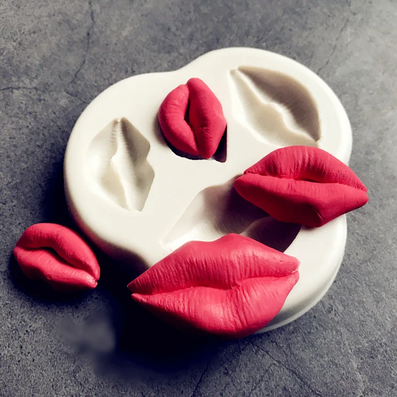 

Lips Shape Fondant Cake Silicone Mold Chocolate Candy Molds Cookies Pastry Biscuits Mould DIY Decoration Cake Baking Tools Aouke