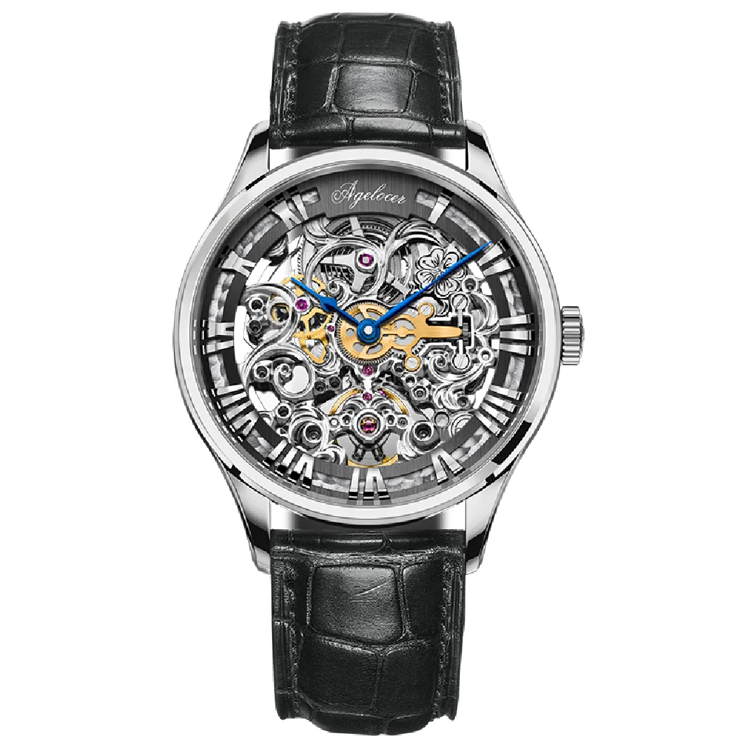 

AGELOCER Original Brand Men Automatic Mechanical Watch Skeleton Military Relogio Male Montre Men Watches Relojes Hombre