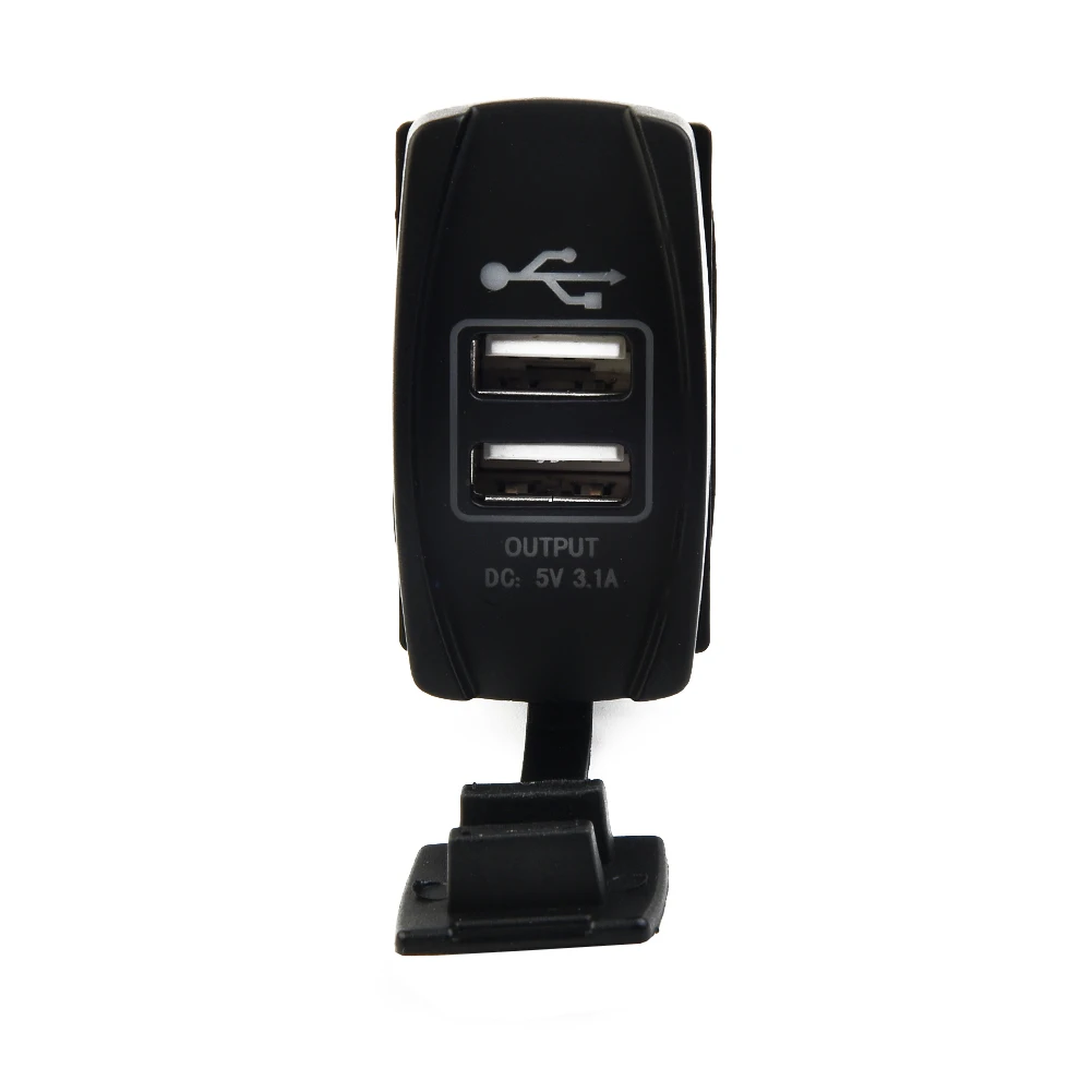 Двойное зарядное устройство USB 3 1 Carling ARB Rocker огнестойкий пластиковый