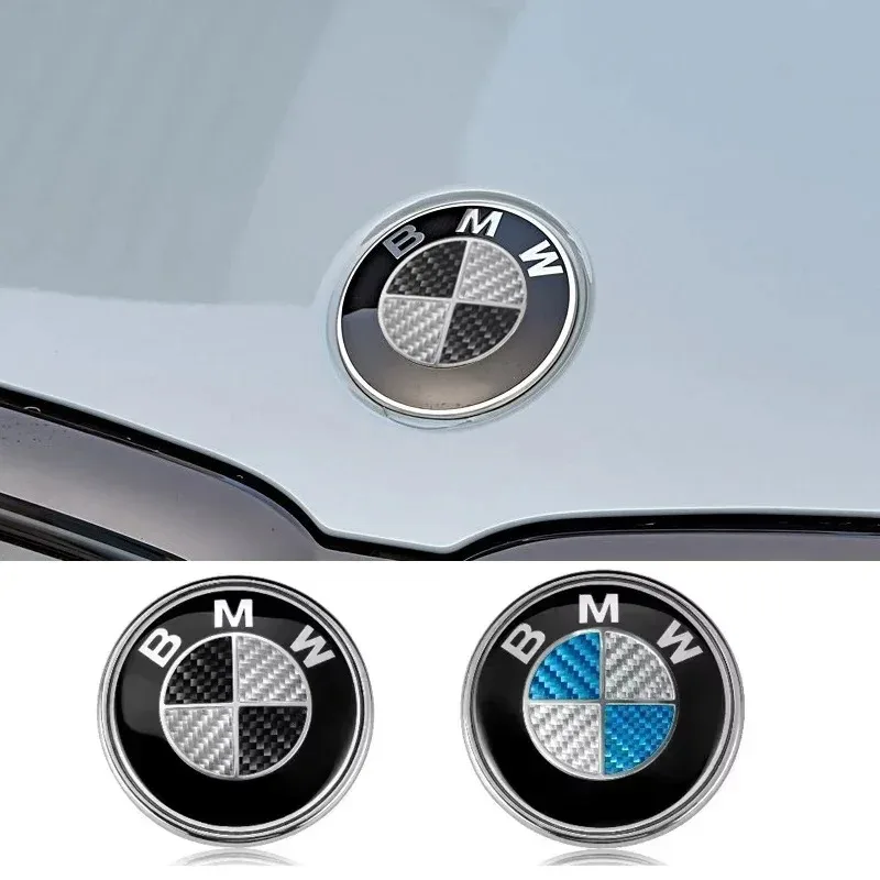 Фото Наклейка/эмблема из карбона на передний и задний багажник для BMW E60 E39 E46 E90 F10 F11 F20 F30 F34 G20 G21 G31 G38 G60 X1 X3 X5 X7 (декоративная) №2