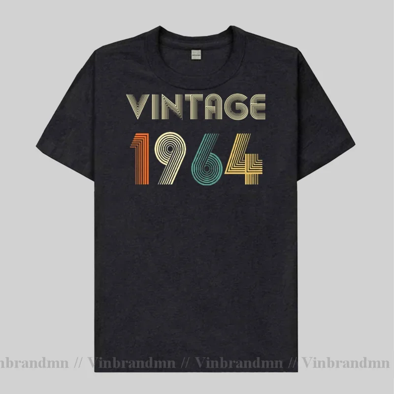 Мужская футболка подарок на 57-й день рождения винтажная 1964 года футболки Born in