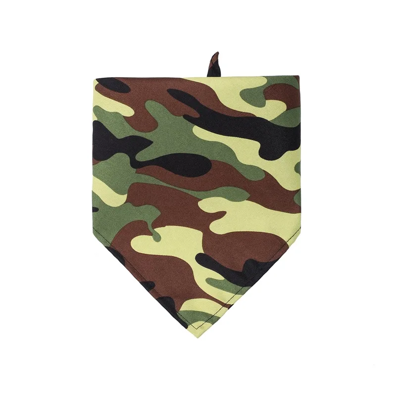 

Camouflage Single Layer Dog Bandana Triangle Scarf Dog Slobber Scarf for Large Dog Bandana