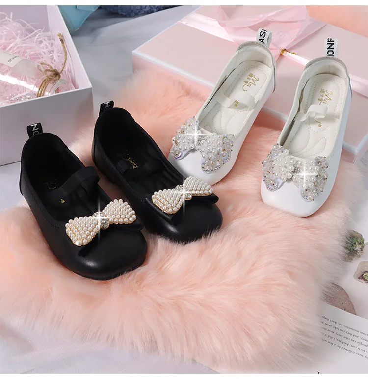 Кожаная обувь для девочек новинка 2022 удобная детская студенческая принцессы из