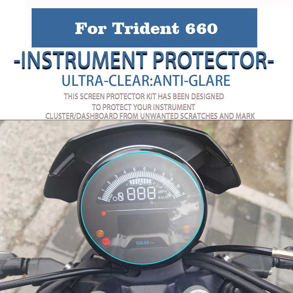 

Для Triumph Trident 660 TRIDENT660 2021 2022 2023 2024 мотоциклетная кластерная защитная пленка от царапин защита для экрана приборной панели