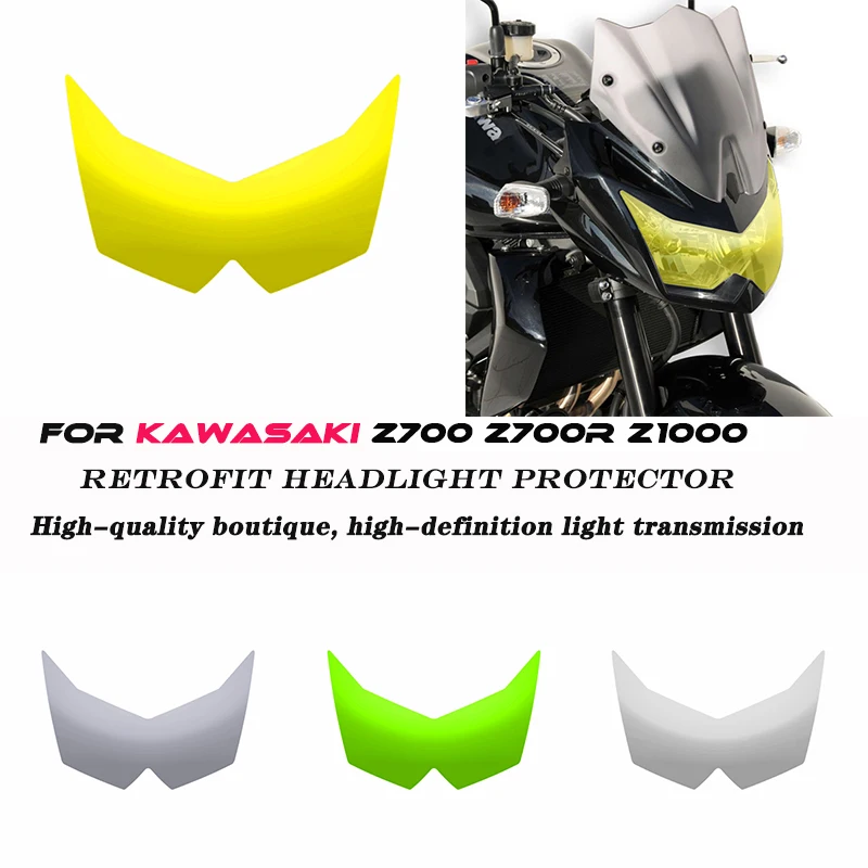 

For KAWASAKI Z700 Z700R Z1000 Motorcycle Headlight Cover Protective Screen Lens Acrylic Protective Cover Lampshade