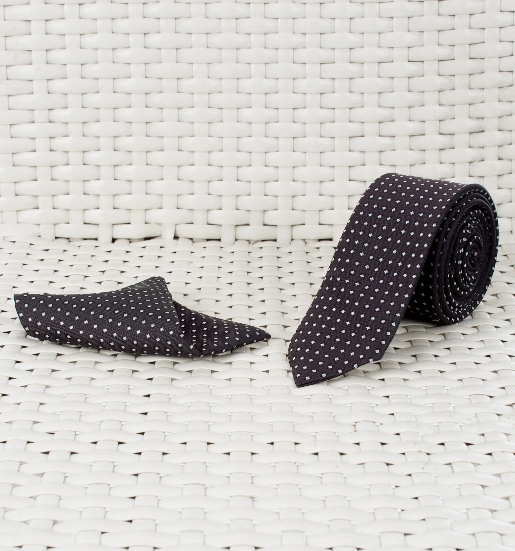 

Глубокая морская капля узор Mendilli Slim Tie 1901712