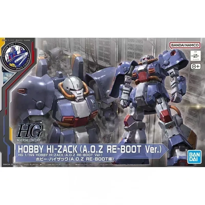 Фото Оригинальная фигурка Bandai HG 1/144 Hobby Hi-Zack AOZ RE-BOOT Version Gundam, аниме-коллекционная сборная модель, игрушка, подарок. №2