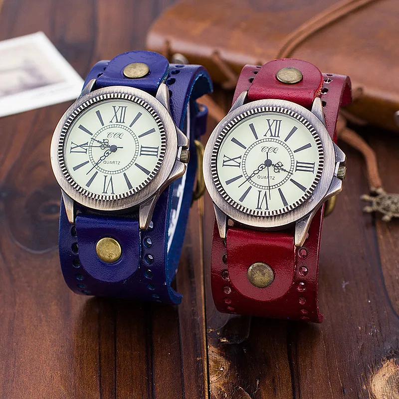

Leather Clock watch Men's Luxury Watches Women's vintage watches Business quartz wristwatches Gift Bad Mother Relogio masculino
