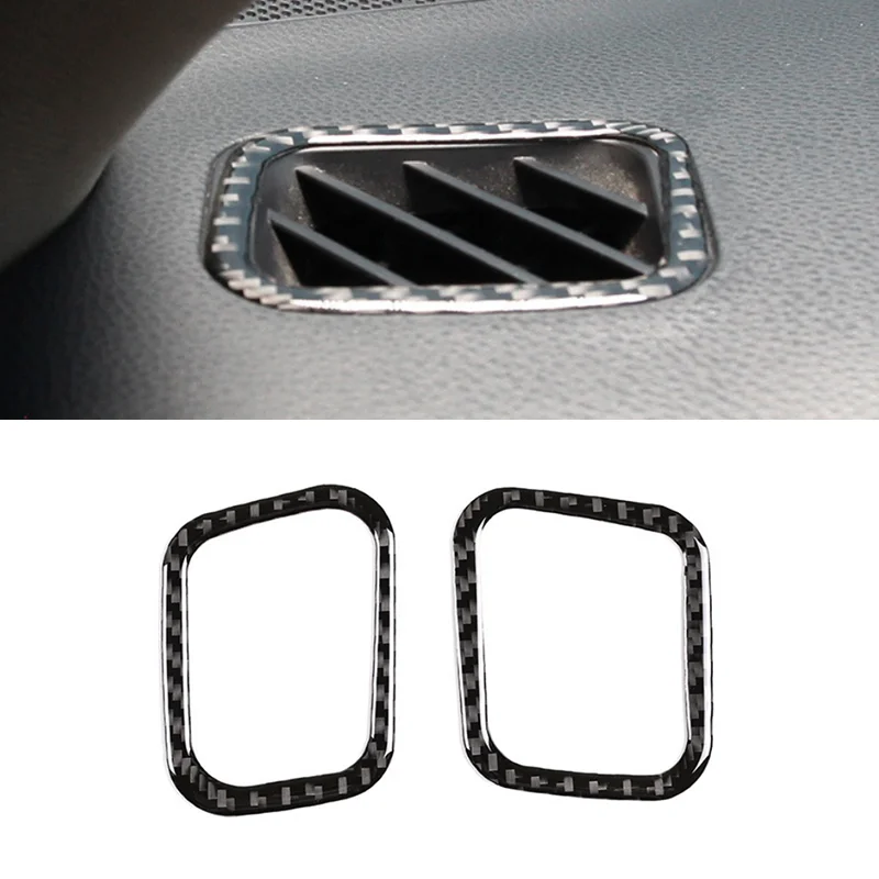 

For Toyota Highlander 2015 2016 2017 2018 Car Carbon Fiber Dashboard Panel Air Condition Vent Outlet Frame Cover Protective Trim