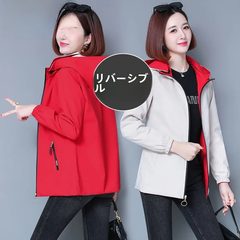 Двусторонняя верхняя одежда Woodpecker женская короткая весна и осень 2024 новая